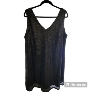 Ellos Black Sequins Cocktail Dress